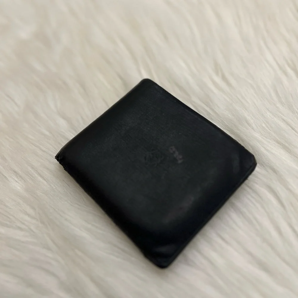 LOEWE - BLACK ALL LEATHER BIFOLD WALLET